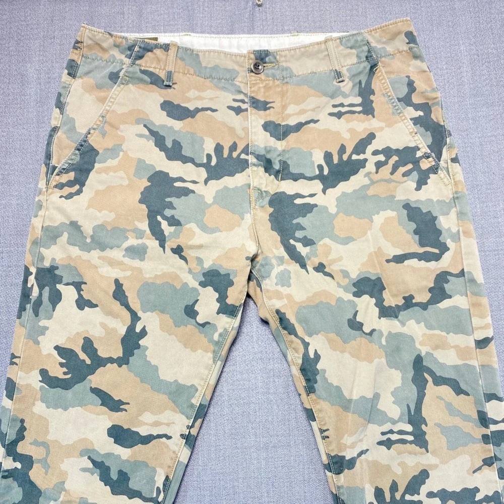 Levis Mens Camo Chino Pants Slim Fit Desert Camouflage 32x34